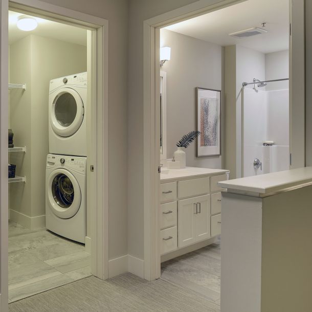 Encore townhouse laundry room view