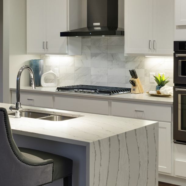 Encore Penthouse kitchen with waterfall island