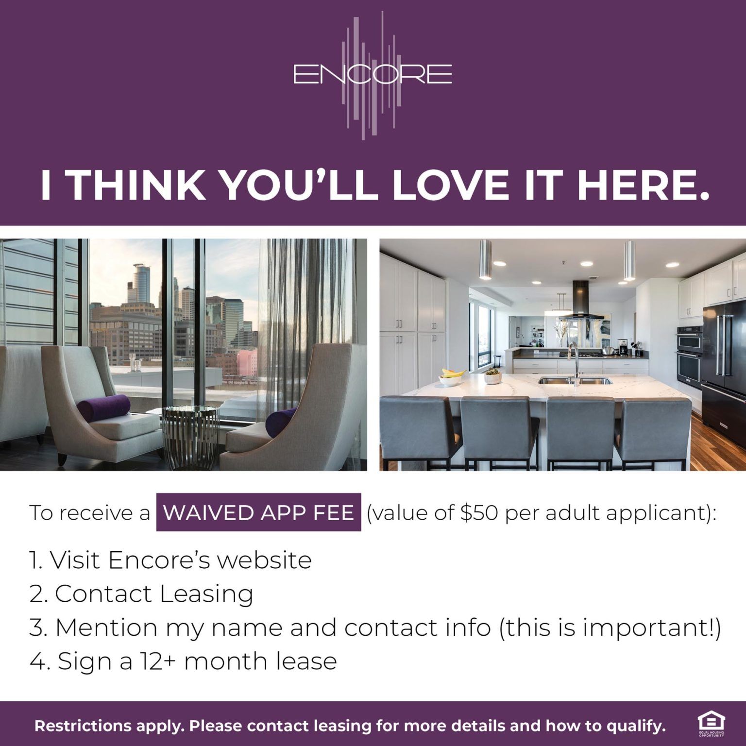 Encore's advocate program graphic