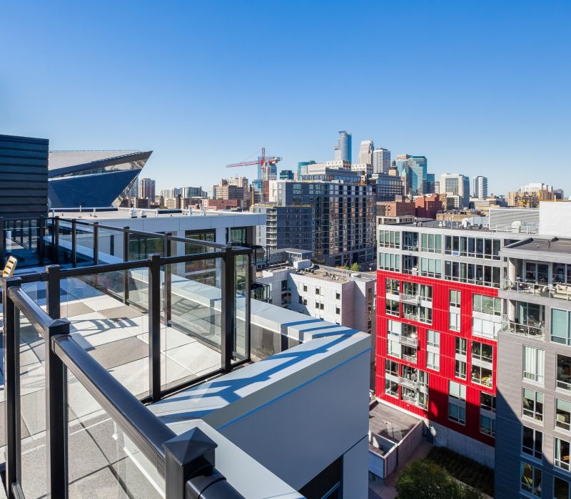 Scenic view from the rooftop of Minneapolis